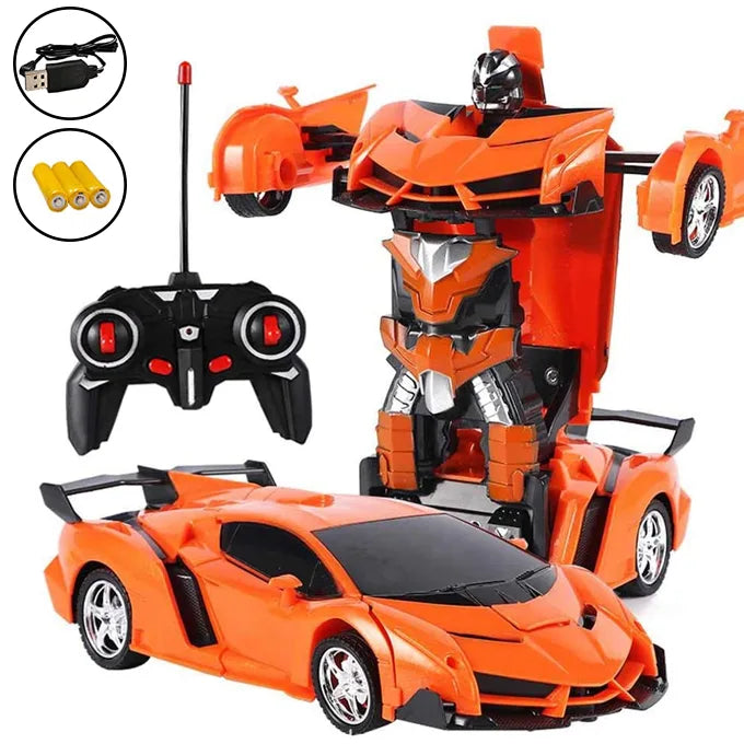1:18 2.4Ghz RC Scale Transforming Car Kids Toys with 360 Degree Rotating Drifting