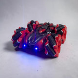 4WD Remote Control Stunt Car | Roller Wheels, Crawl Mode LED Lights