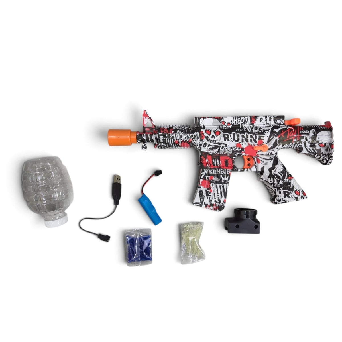 Soft Bullet Gel Blaster Gun with Flashing Muzzle | Automatic and Manual Fire