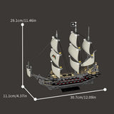 Xbert Ghost Mary Lego Style Ship | 1055 pieces