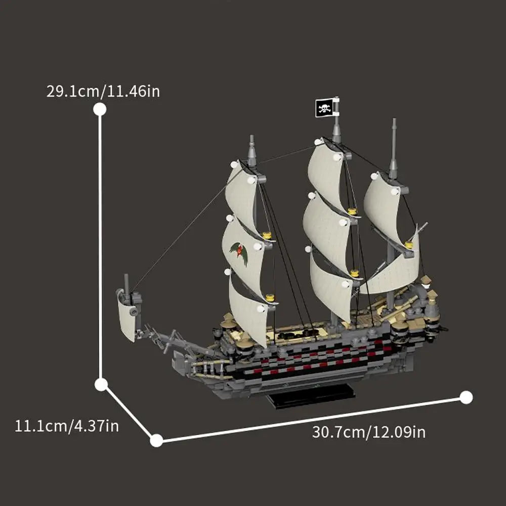 Xbert Ghost Mary Lego Style Ship | 1055 pieces