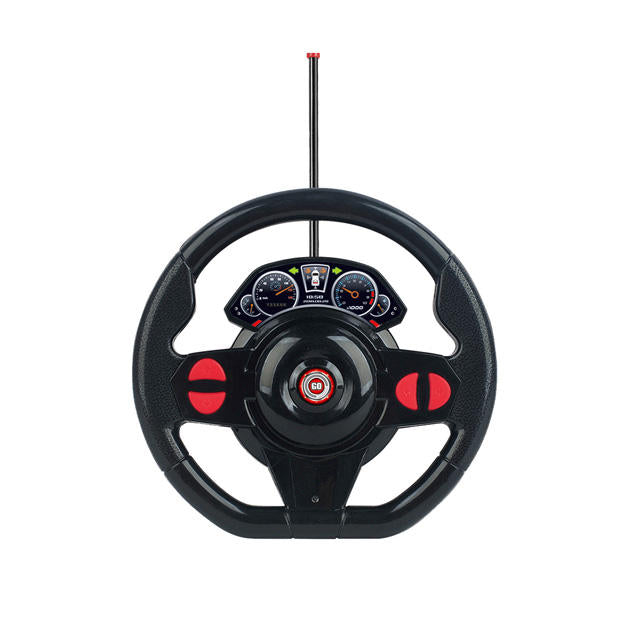 RC Steering Wheel Racing Car Set with Pedals & Traffic Signal