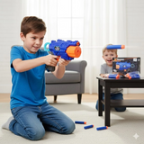X Warrior Mini Dart Blaster | Compact NERF-Style Fun with 6 Foam Darts